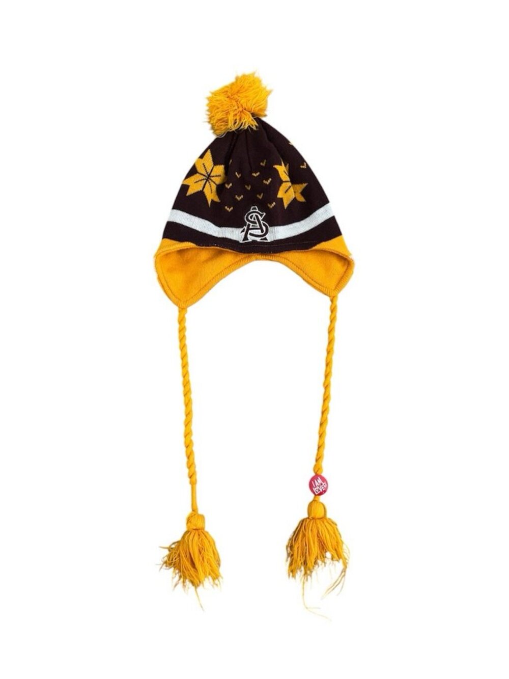 Top of the World ASU Arizona State Sun Devils Knit Ear Flap Beanie Hat